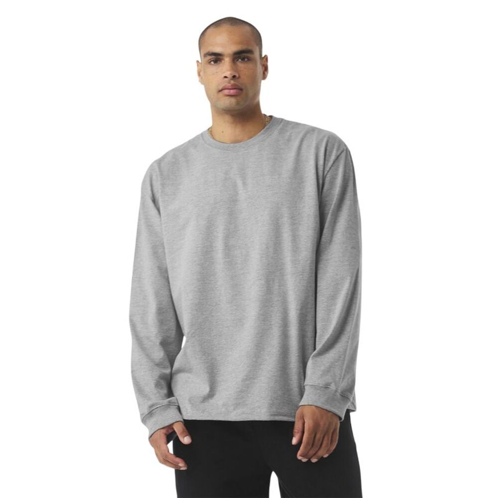 Unisex Adult Heavyweight Boxy Long-Sleeved T-Shirt / Dark Grey